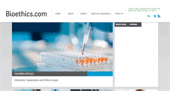 Desktop Screenshot of bioethics.com