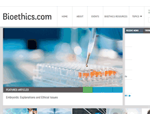 Tablet Screenshot of bioethics.com